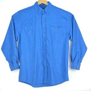 Kevins Plantation Shooting Shirt Mens Large Lightweight Stretch Long Sleeve Gorp
